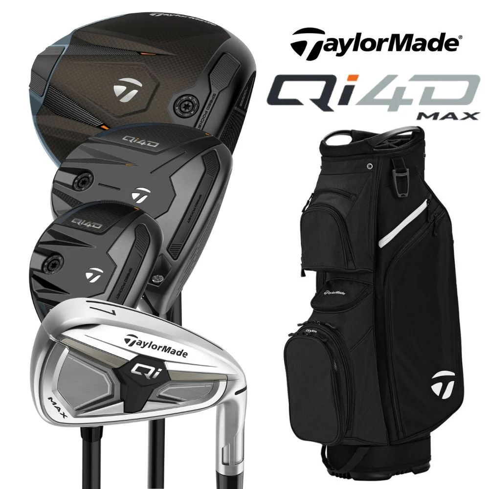 Taylormade QI4D Max Golf Set- Graphite (Stiff)